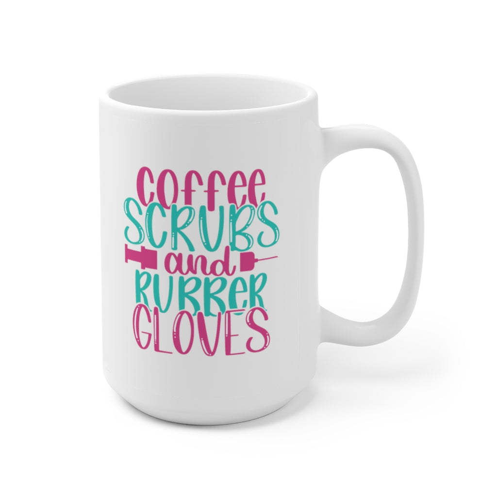Coffee Scrubs and Rubber Gloves | Coffee Mug