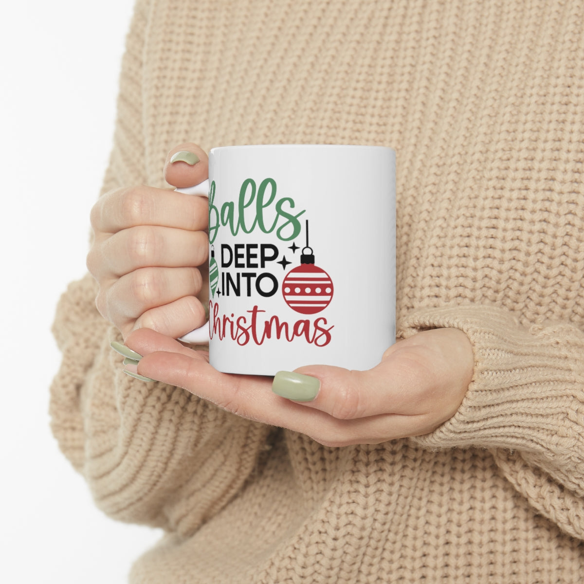Balls Into Christmas | Christmas Mug