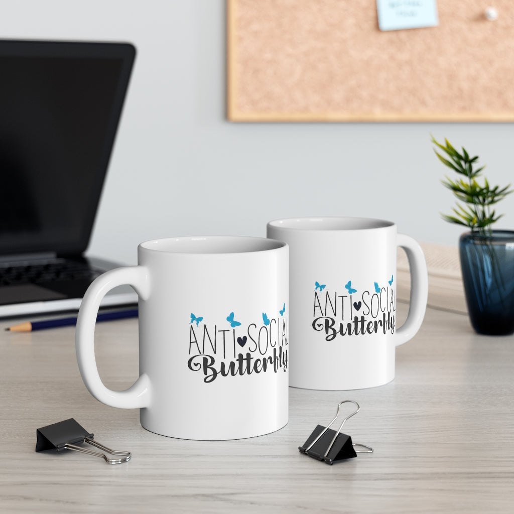 Antisocial Butterfly | Sarcastic Coffee Mug