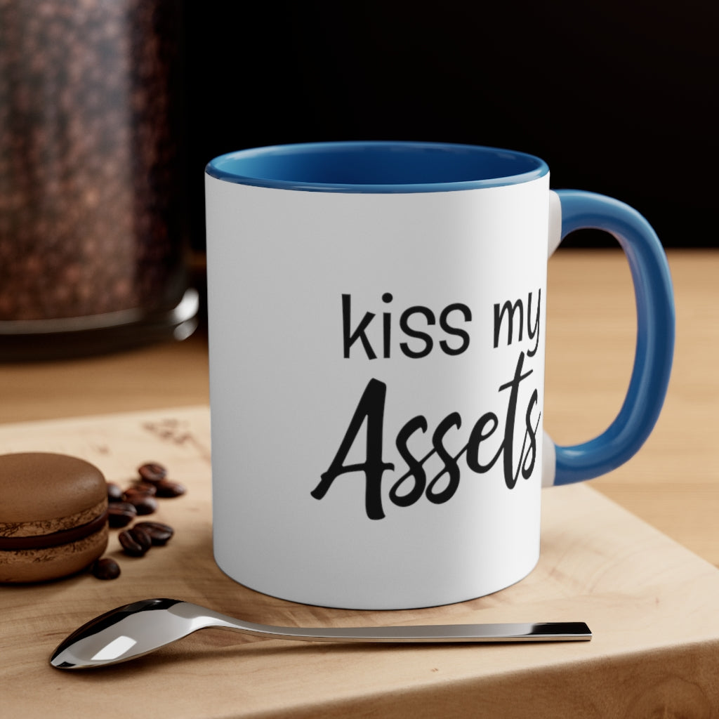 Kiss My Assets | Excuse My Accrued Humor | Funny Coffee Mug | Gifts for accountant | Accountant Coffee Mug