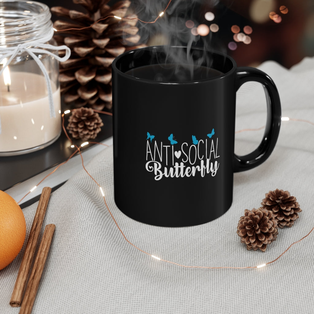 Antisocial Butterfly | Sarcastic Coffee Mug