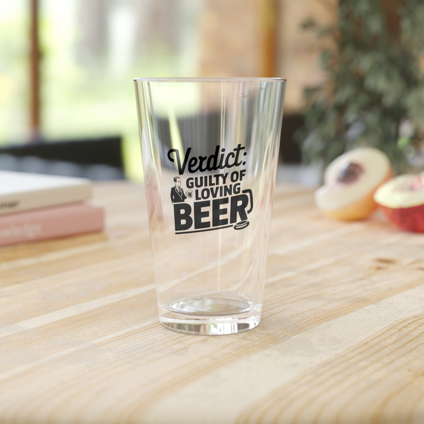 Verdict, Guilty of Loving Beer | Funny Lawyer Beer Glass