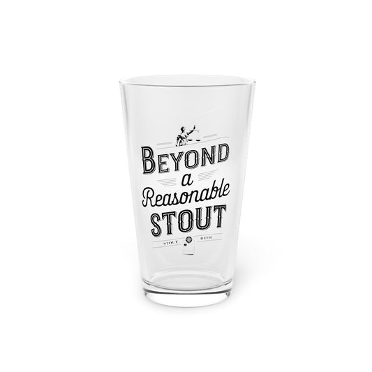 Beyond a Reasonable Stout | Funny Lawyer Beer Glass