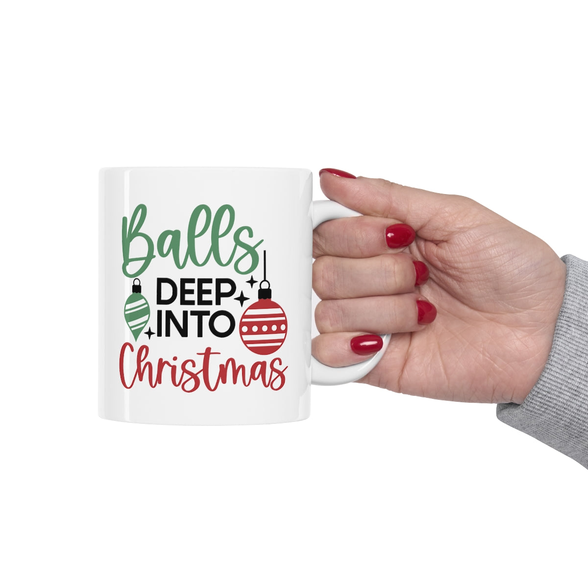 Balls Into Christmas | Christmas Mug