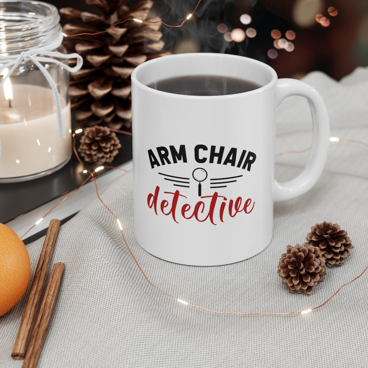 Arm Chair Detective | True Crime Shows Coffee Mugs