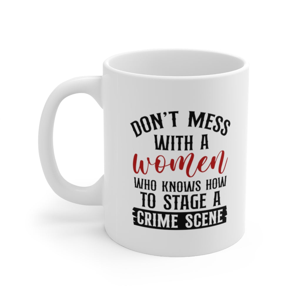 Knows How to Stage a Crime Scene | True Crime Shows Coffee Mugs