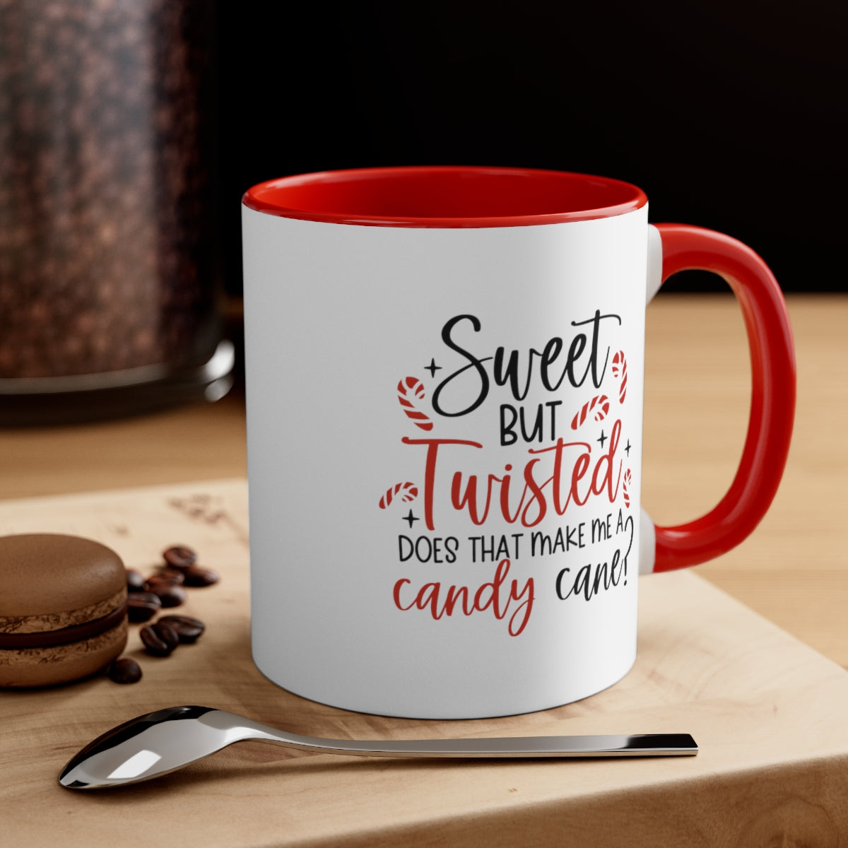 Sweet but Twisted | Christmas Coffee Mug | Sarcastic Coffee Mug | Funny Coffee Mug