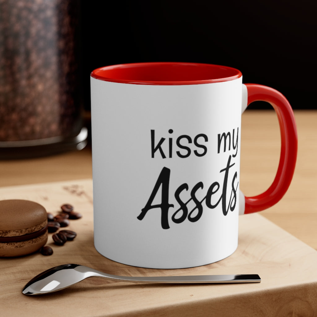 Kiss My Assets | Excuse My Accrued Humor | Funny Coffee Mug | Gifts for accountant | Accountant Coffee Mug